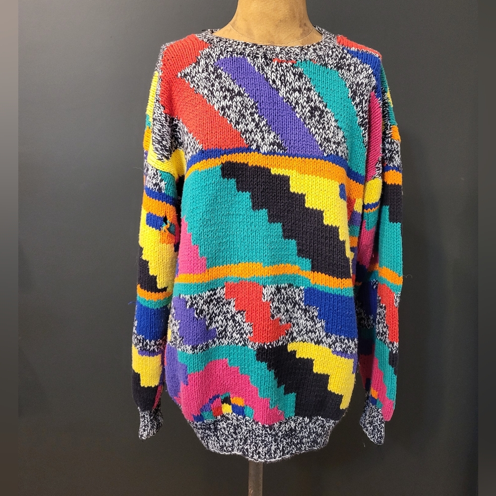 Colorful Abstract Crewneck Sweater